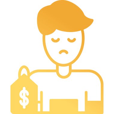 Çocuk kaçakçılığı. Web simgesi vektör illüstrasyonu