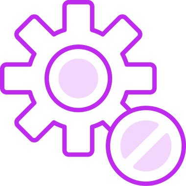 Blok simgesinin vektör illüstrasyonu