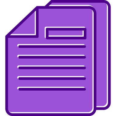 Belgeler. Web simgesi basit illüstrasyon