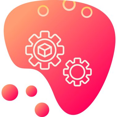 Vitesli ayar simgesi, vektör illüstrasyonu basit tasarım