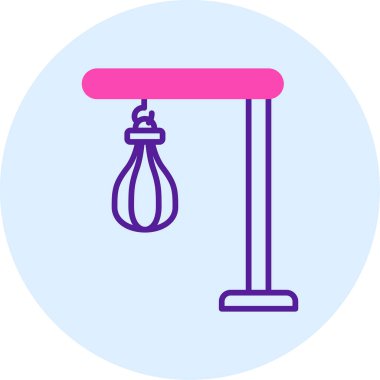 Bir Kum Torbası simgesinin vektör illüstrasyonu