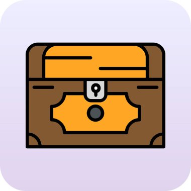 Göğüs simgesi, vektör illüstrasyonu basit tasarım