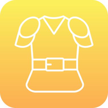 shirt simgesi vektör illüstrasyonu