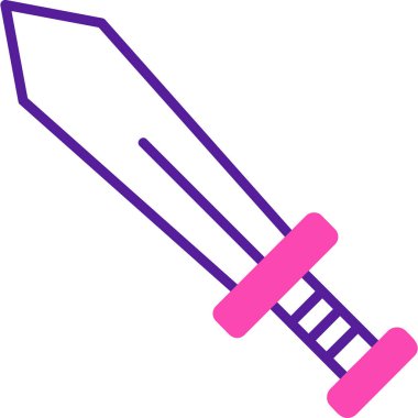 Kılıç. Web simgesi basit illüstrasyon 