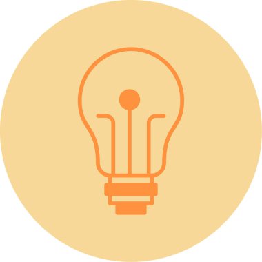 ampul simgesi, vektör illüstrasyonu