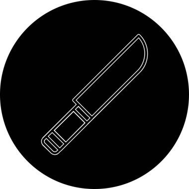 Bıçak. Web simgesi basit illüstrasyon 