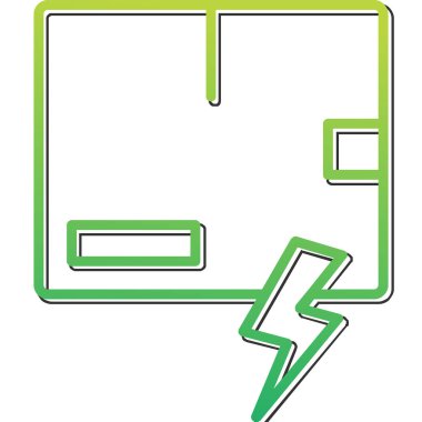 Arz Şoku Ağ ikonu vektör çizimi