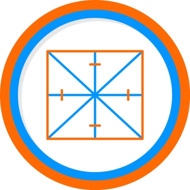 origami simgesi, web basit illüstrasyonu