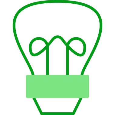 Ampul simgesi. vektör illüstrasyonu 