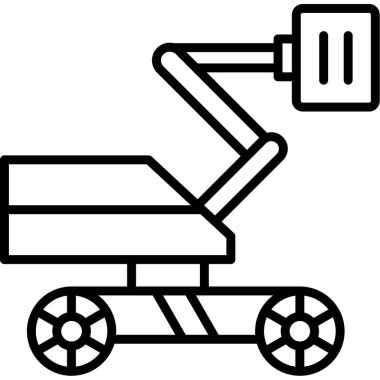 Hava Kaldırma simgesi, vektör illüstrasyonu basit tasarım