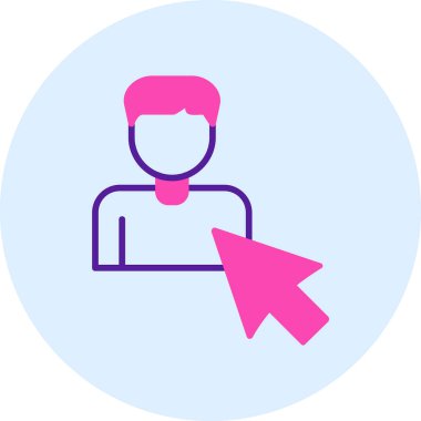 Seçili web simgesi vektör illüstrasyonu