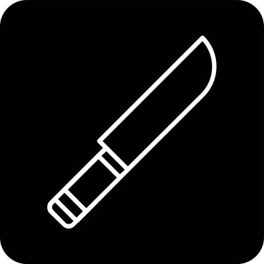 Bıçak. Web simgesi basit illüstrasyon 