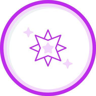 yıldız web simgesi basit illüstrasyon 