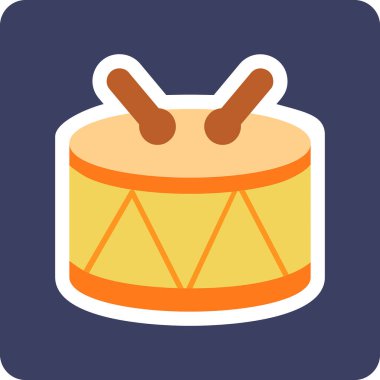 Web simgesi davul, illüstrasyon vektör 