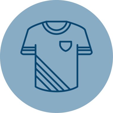 Tişört simgesinin vektör illüstrasyonu