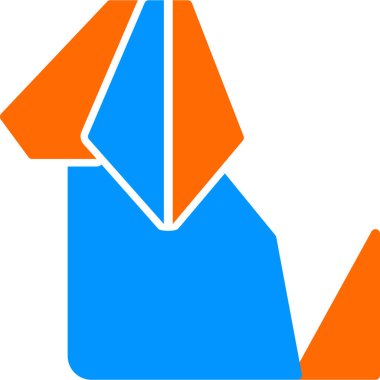 köpek simgesi tasarımı, vektör illüstrasyonu 