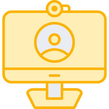 Video Arama simgesi, düz tasarım