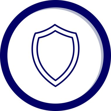 kalkan simgesi web basit illüstrasyon