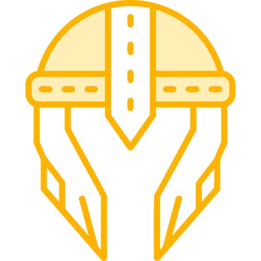 Warior Miğfer simgesi, vektör illüstrasyonu basit tasarım