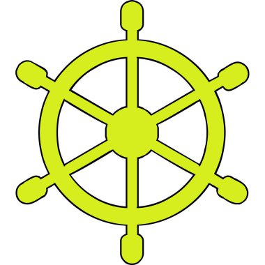 Dümen. Web simgesi basit illüstrasyon