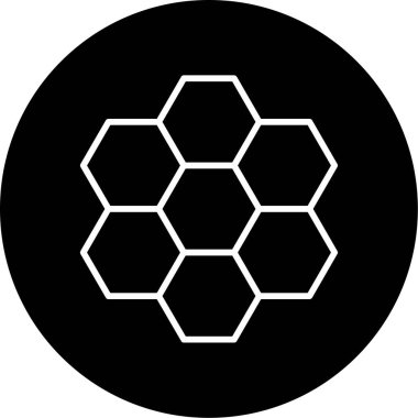 altıgen web simgesi, vektör çizim