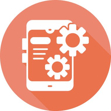 Mobil Ayarlar ikon vektör çizimi