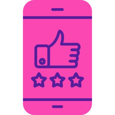 derecelendirme simgesi, vektör illüstrasyonu basit tasarım