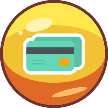 Kredi kartı iyonunun vektör çizimi