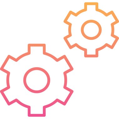 Vitesli ayar simgesi, vektör illüstrasyonu basit tasarım