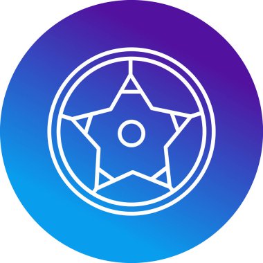 Futbol topu simgesi, vektör illüstrasyonu basit tasarım