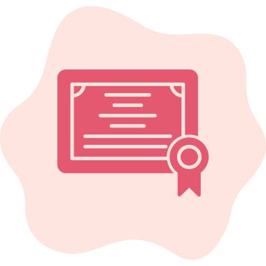 Sertifika. Web simgesi basit tasarım