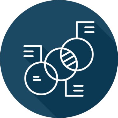 Diyagram web simgesi basit illüstrasyon 