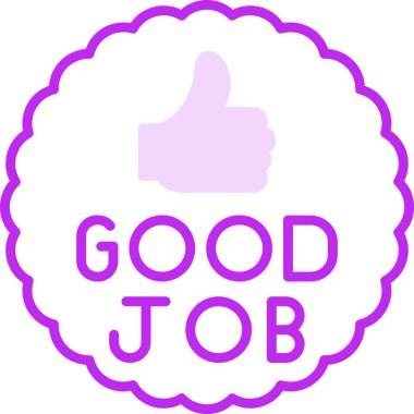 Başparmağı havada iyi iş işareti, vektör illüstrasyonu                