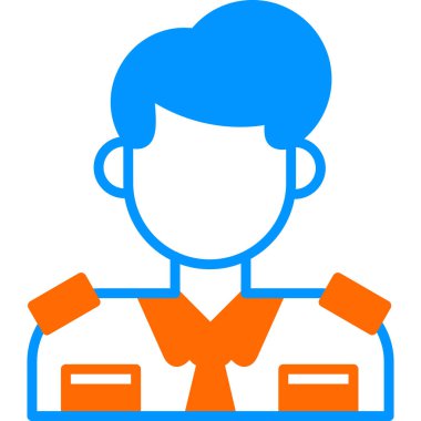  Gümrük Temsilcisi simgesi, vektör illüstrasyonu basit tasarım