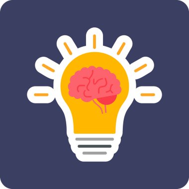 Idea web icon simple illustration 