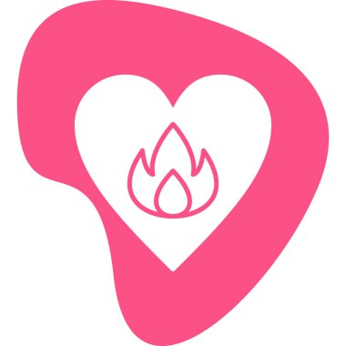 Tutku web simgesi basit illüstrasyon