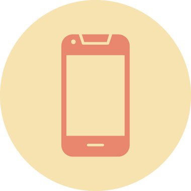 Smartphone web simgesi, vektör çizim 