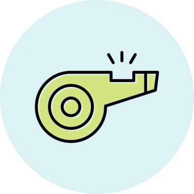 Web tasarımı için ıslık simgesi, vektör illüstrasyonu 