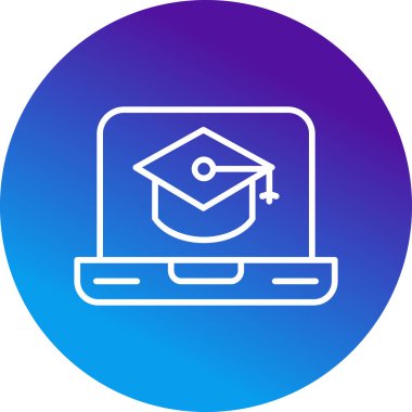 Eğitimin vektör illüstrasyonu modern simge 