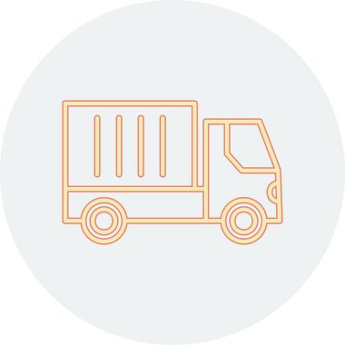 kamyon simgesi, vektör illüstrasyon tasarımı 