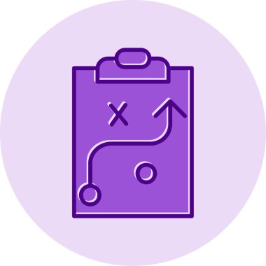 Strateji Simgesi Vektör illüstrasyonu 