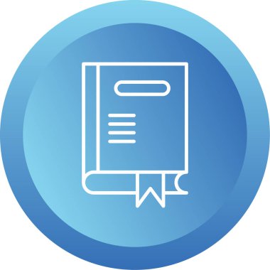 kitap web simgesi, vektör illüstrasyonu 