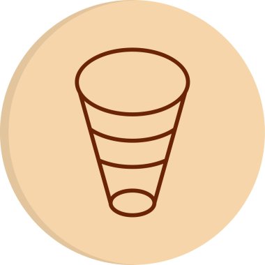 Frustum web simgesi basit illüstrasyon