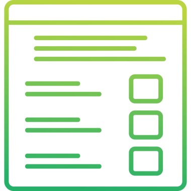 Quiz web simgesi vektör illüstrasyonu