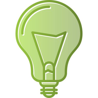 Ampul. Web simgesi basit illüstrasyon