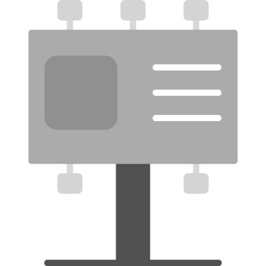 Billboard web simgesi, vektör çizim 