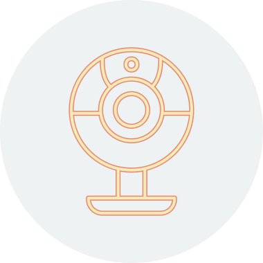 Web kamera simge vektör çizim