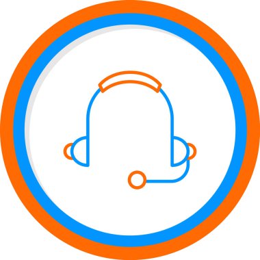 Kulaklık. Web simgesi basit illüstrasyon