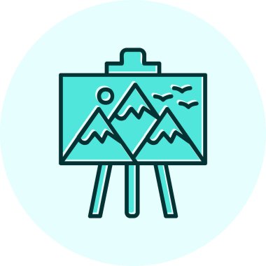 resim simgesi vektör illüstrasyonu