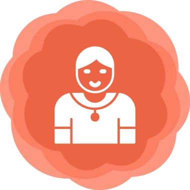 Jimnastik eğitmeni web simgesi, vektör illüstrasyonu